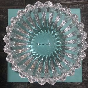 TIFFANY & Co. Crystal ❤️ Heart ❤️ Bowl NEVER USED